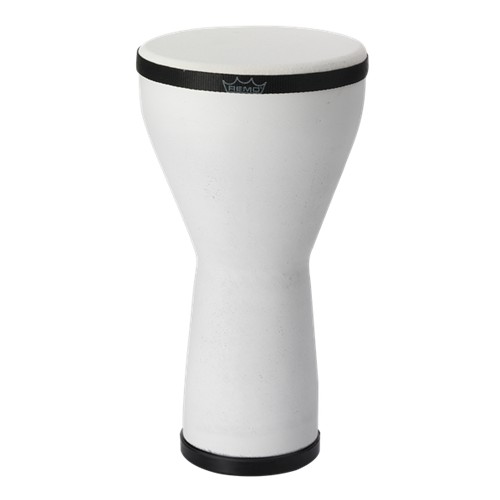 Remo DJ-0008-00-AD Djembe, Art Drum, 8" x 14", - White