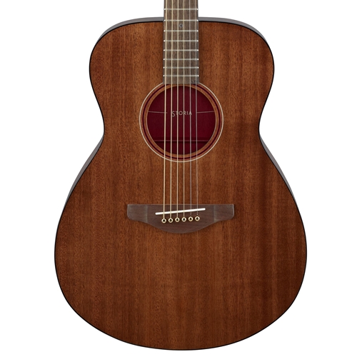 Yamaha STORIA III Small Body Aoustic Guitar with Electronics, Chocolate Brown