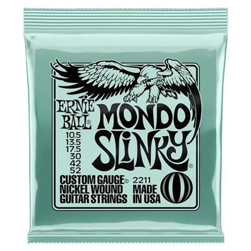 Ernie Ball EB2211 Mondo Slinky Nickel Wound Electric Guitar Strings 10.5 - 52 Gauge