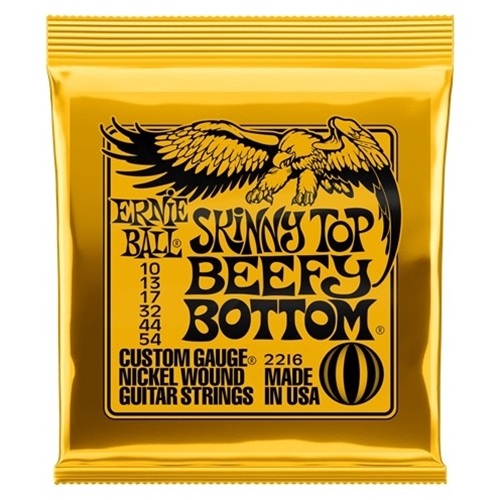 Ernie Ball EB2216 Skinny Top Beefy Bottom Slinky Nickel Wound Electric Guitar Strings 10 - 54 Gauge