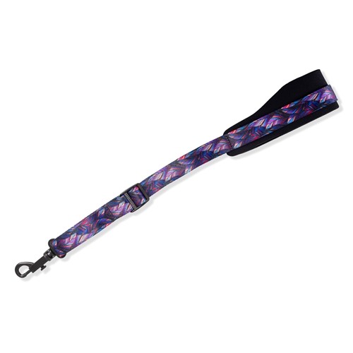 Levy's MP27-003 2 1/4" Wide Neoprene Saxophone Strap with Purple Feather Polyester Webbing