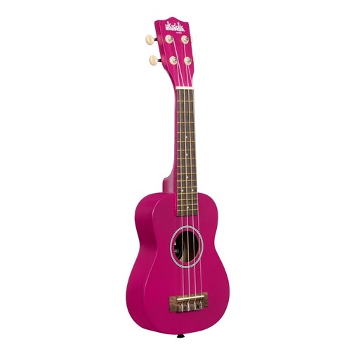 Kala UK-DRAGONFRUIT Ukadelic Soprano Uke, Dragonfruit, All Wood, Matte Finish