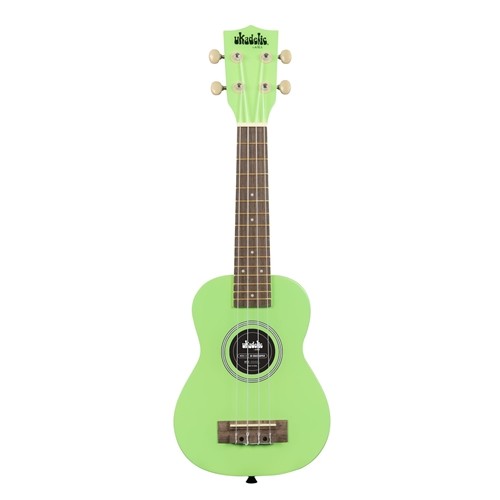 Kala UK-GRASSHOPPER Ukadelic Soprano Uke, Grasshopper , All Wood, Matte Finish