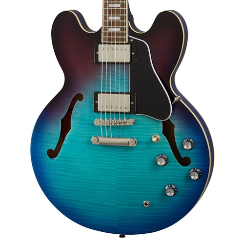 Epiphone ES-335 Figured Semi-Hollowbody Electric Guitar, Blueberry Burst