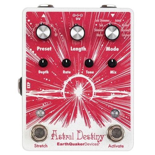EarthQuaker Devices EQDASTDV1USA Astral Destiny Modulated Octave Reverb Pedal