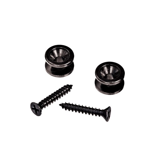 D'Addario PWEP102 Black Solid Brass End Pins