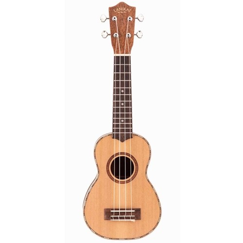 Lanikai CDST-S Cedar Solid Top Soprano Ukulele