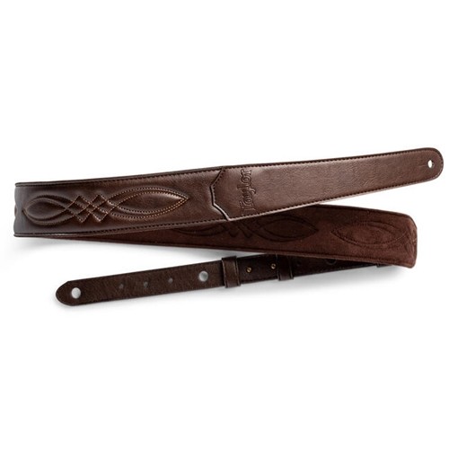 4200-20 Taylor 2" Vegan Leather Guitar Strap, Chocolate Brown