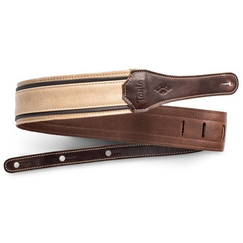 4111-25 Taylor Reflections Guitar Strap, Light Spruce/Ebony, 2.5"