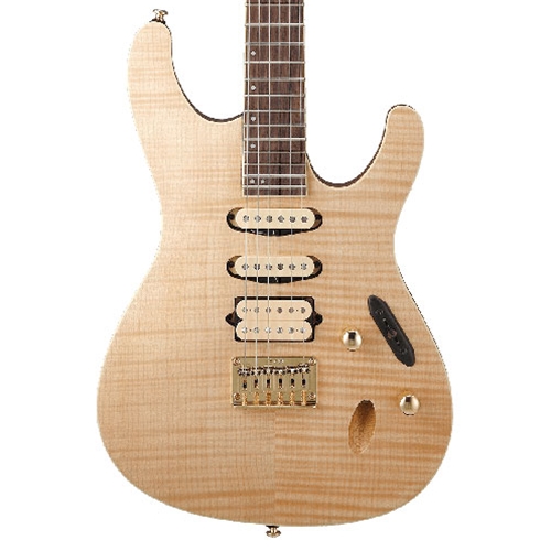 Ibanez SEW761FM Electric Guitar, Natural Flat