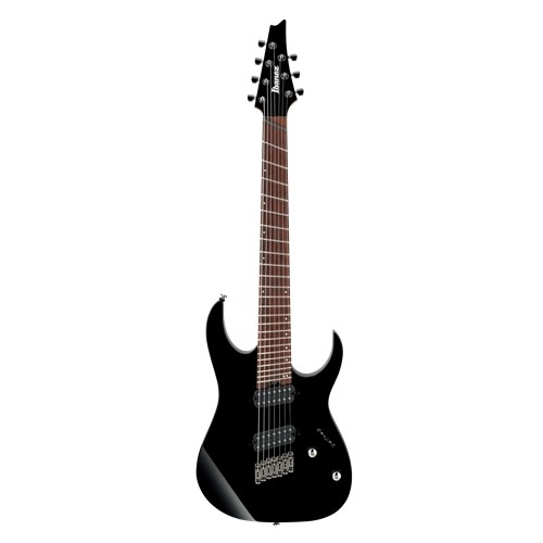 Ibanez RGMS7 7-String Multi Scale Electric Guitar, Black