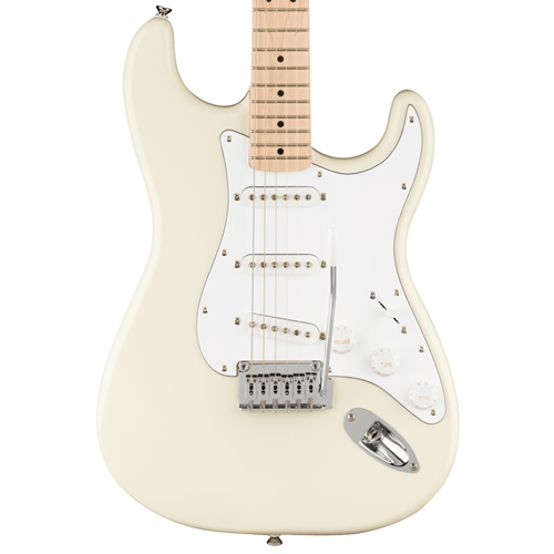 Squier Affinity Series Stratocaster Electric Guitar, Maple Fingerboard, Olympic White
