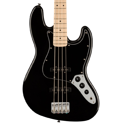 Squier Affinity Series Jazz Electric Bass Guitar, Maple Fingerboard, Black