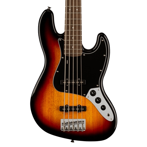 Squier Affinity Series Jazz Electric Bass Guitar V, Laurel Fingerboard, Black Pickguard, 3-Color Sunburst