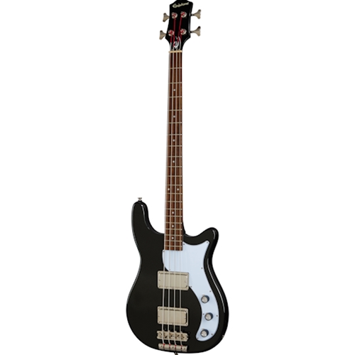 Beacock Music - Epiphone Embassy Electric Bass Guitar, Graphite Black