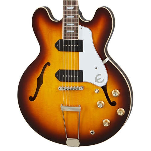 Epiphone USA Casino Archtop Electric Guitar, Vintage Burst