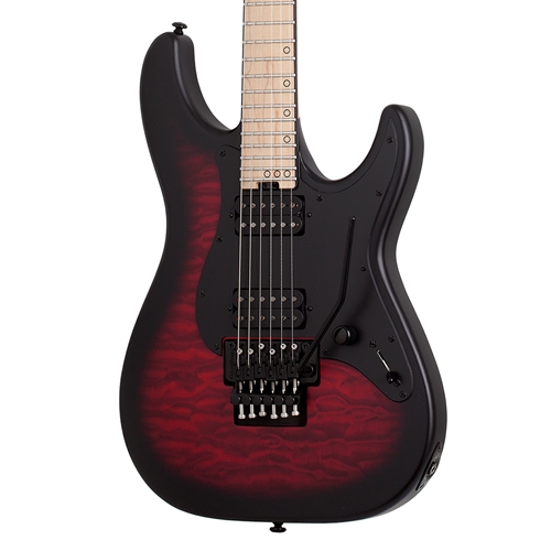 Schecter Miles Dimitri Baker SVSS Electric Guitar, Crimson Red Burst Satin