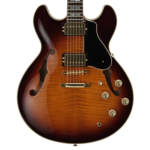 Yamaha SA2200 Semi-Hollow Electric Guitar, Brown Sunburst