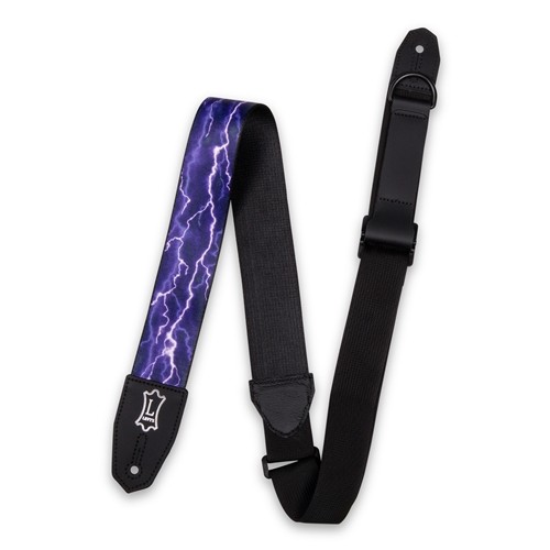 Beacock Music - Levy's MPRH-18 Right Height2-Inch-Wide Polyester Guitar  Strap with Lightning Bolt Motif