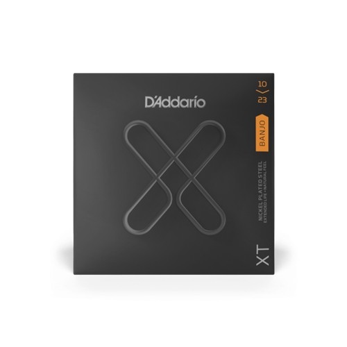 D'Addario XTJ1023 XT Nickel Plated Steel Banjo Strings, Medium, 10-23