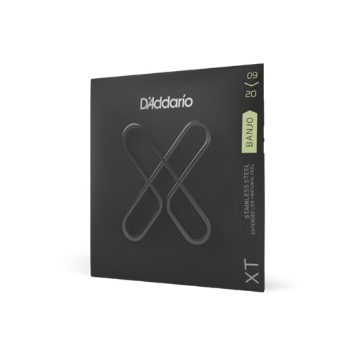 D'Addario XTJ0920 XT Nickel Plated Steel Banjo Strings, Light, 09-20