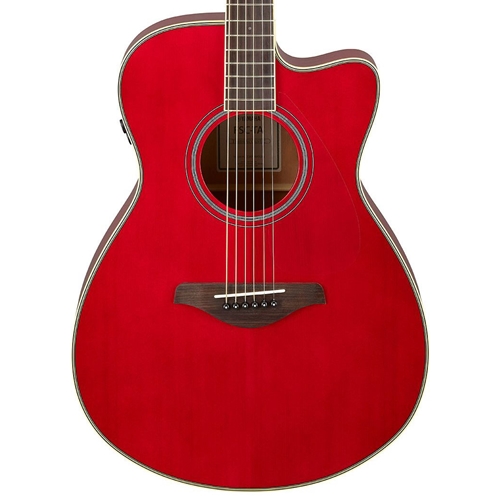 Yamaha FSC-TARR FSC-TA TransAcoustic Guitar Cutaway Ruby Red