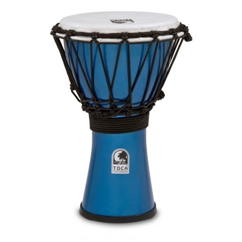 Toca TFCDJ-7MB Djembe-Colorsound-Rope Tuned, Blue