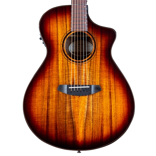 Breedlove Pursuit Exotic S Concert Edgeburst CE Acoustic Guitar, Koa