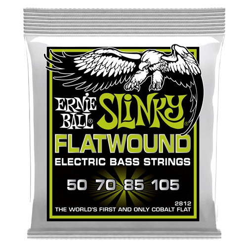 Ernie Ball EB2812 Regular Slinky Flatwound Electric Bass Strings - 50-105 Gauge