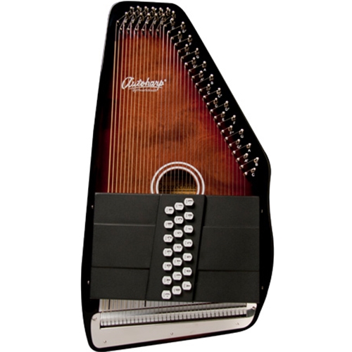 Oscar Schmidt OS21CE 21 Chord Acoustic Electric Auto Harp. - Tobacco Sunburst