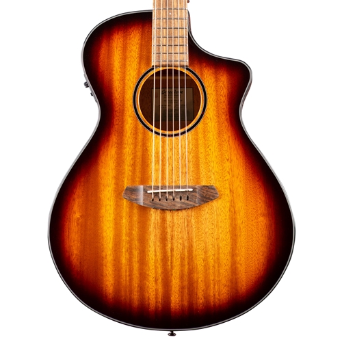 Breedlove Discovery S Concert Edgeburst CE Acoustic Guitar, African Mahogany