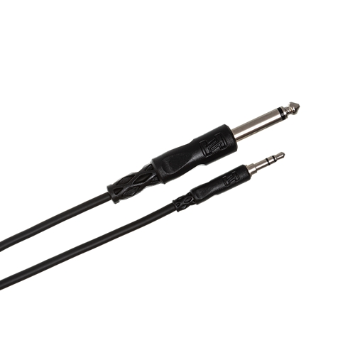 Hosa CMP-110 Mono Interconnect, 1/4 in TS to 3.5 mm TRS, 10 ft
