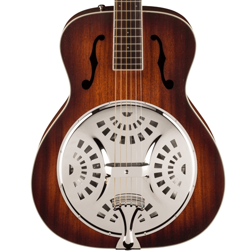 Fender PR-180E Resonator Guitar, Walnut Fingerboard, Aged Cognac Burst