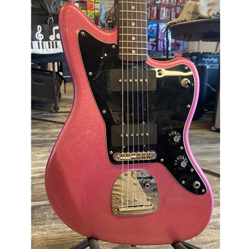 Used Electravox Jazzmaster Electric Guitar, Sparkle Pink
