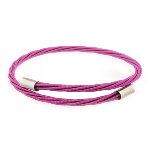 Music Treasures MT201347-P Pink Guitar String Bracelets