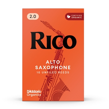RJA10 Rico Organic Alto Sax Reeds, Box of 10