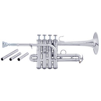 Bach AP190 Piccolo A/Bb Trumpet, Silver