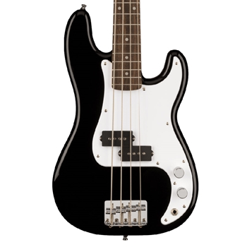 Squier Mini Precision Electric Bass Guitar, Laurel Fingerboard, Black