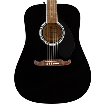 Fender FA-125 Dreadnought Acoustic Guitar, Walnut Fingerboard, Black