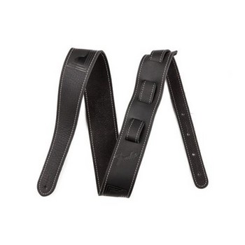 0990681006 Fender 2" Monogram Leather Strap, Black