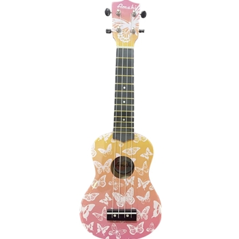 Amati DDUK14 Tropical Series Sunset Mariposa Soprano Ukulele