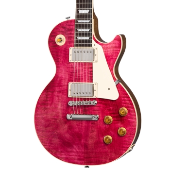 Gibson Les Paul Standard 50s Figured Top Electric Guitar, Trans Fuschsia