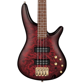 Ibanez SR300EDX 4-String Electric Bass Guitar, Wine Red Frozen
