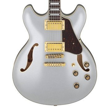 Ibanez AS73G Artcore Semi-Hollow Electric Guitar, Moonstone Silver Flat