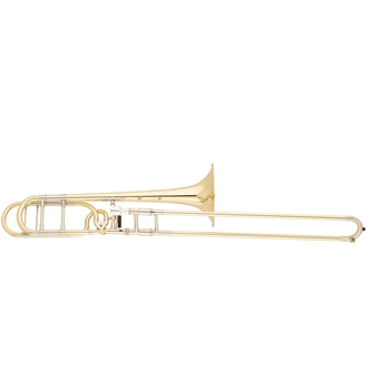 Shires STBQ30YR Q Series Pro Trombone, Yellow Brass, Open Wrap