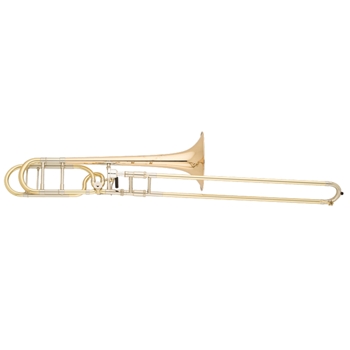 Shires STBQ30GR Q Series Pro Trombone, Gold Brass, Open Wrap