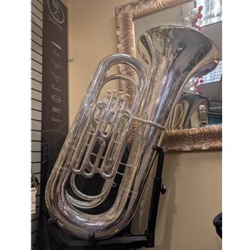 Eastman EBB431S Advanced Series 4-Valve 4/4 Tuba, Silver