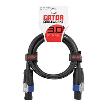 CableWorks GCWC-SPK-03-2TL 3 Foot Twist Lock Connector Speaker Cable