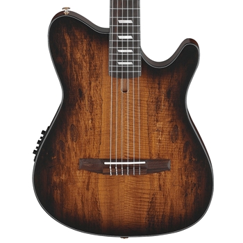 Ibanez FRH20SMN Thinline Spalted Maple Nylon Acoustic Guitar with Electronics