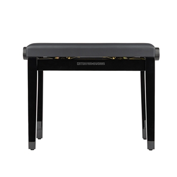 Frameworks GFWKEYBENCHHABK Deluxe Height Adjustable Piano Bench